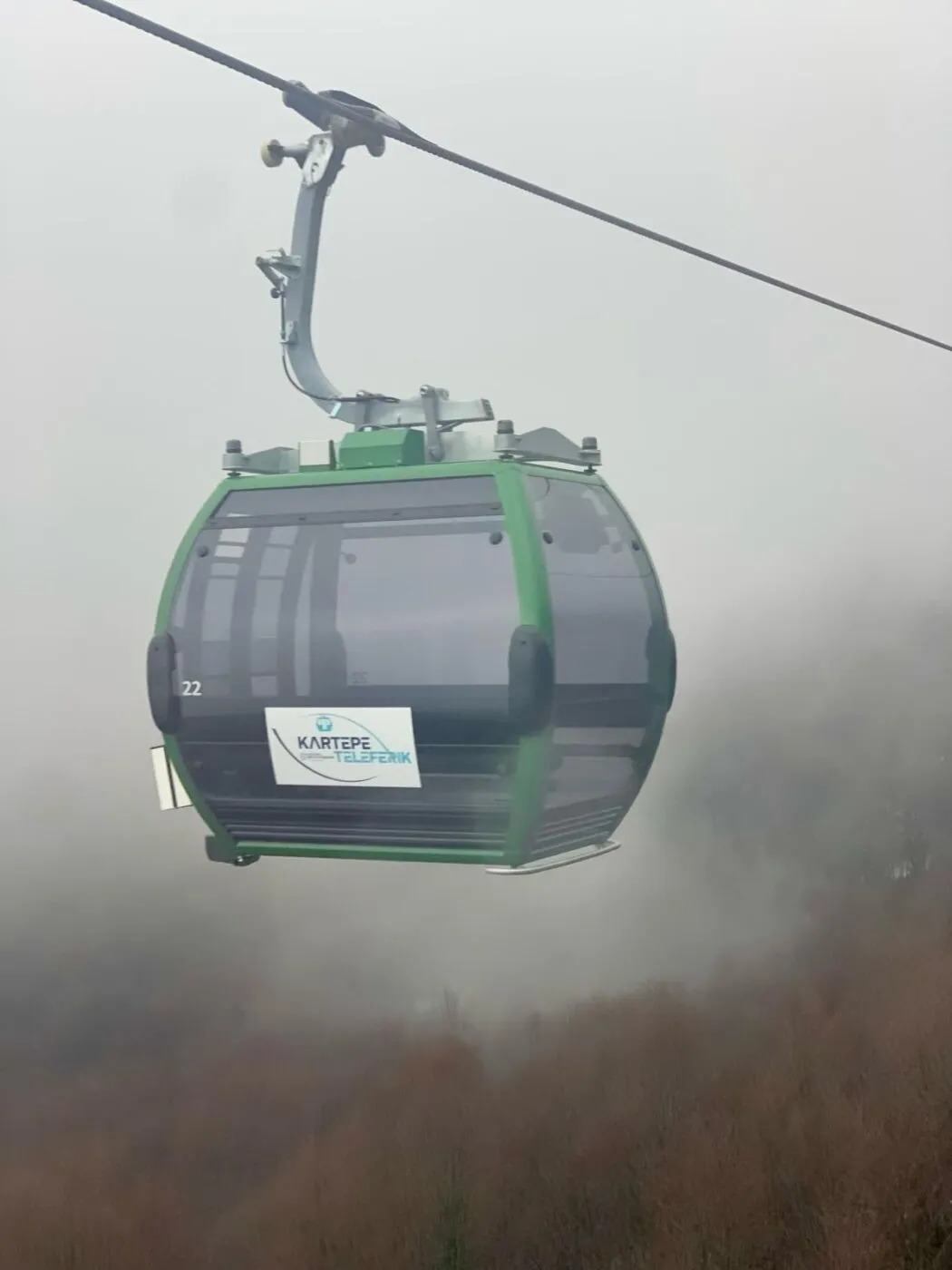 Kartepe Teleferik kabini yakından
